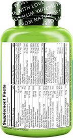 NATURELO Multivitamínico Masticable para Niños con Mezcla de Frutas y Verduras Ecológicas - 60 Comprimidos (Paquete de 2)