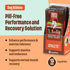 Licks Active Dog - Recuperación muscular y energía para perros activos - Aminoácidos, L-Carnitina, Glucosamina, Aceite de pescado Omega-3 y Vitamina B6 - Sobres líquidos sin pastillas - Sabor pollo - 15 sobres