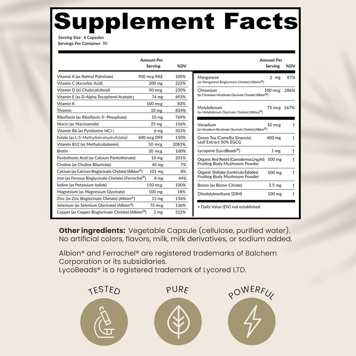 HPD Rx ONE Immunity Boost Multivitamínico – Indol-3-carbinol: compuesto derivado de vegetales crucíferos, – Image 5
