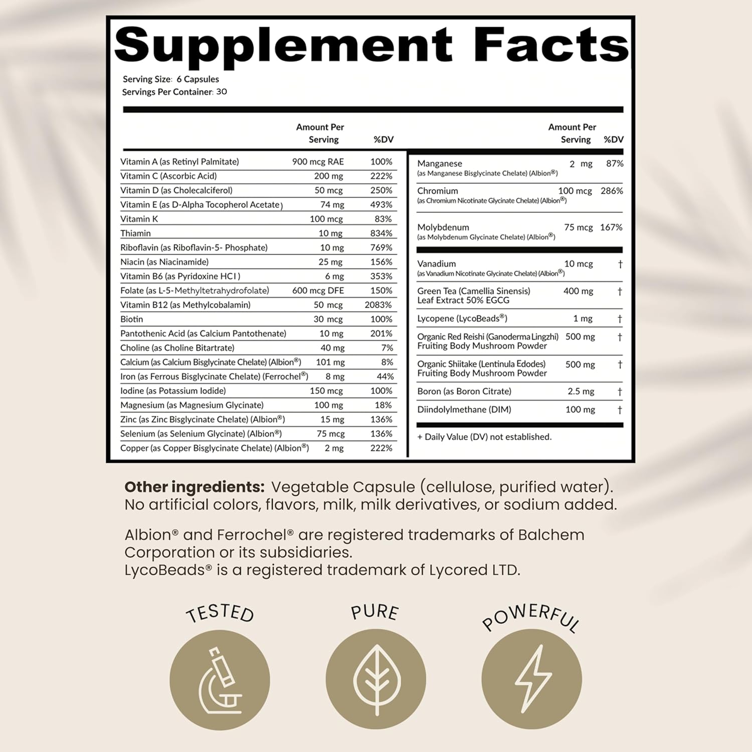 HPD Rx ONE Immunity Boost Multivitamínico para Hombres y Mujeres - 180 Cápsulas