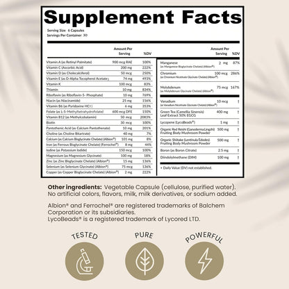HPD Rx ONE Immunity Boost Multivitamin – – Vitamina C: Contribuye al funcionamiento normal del sistema inmunitario – Image 5