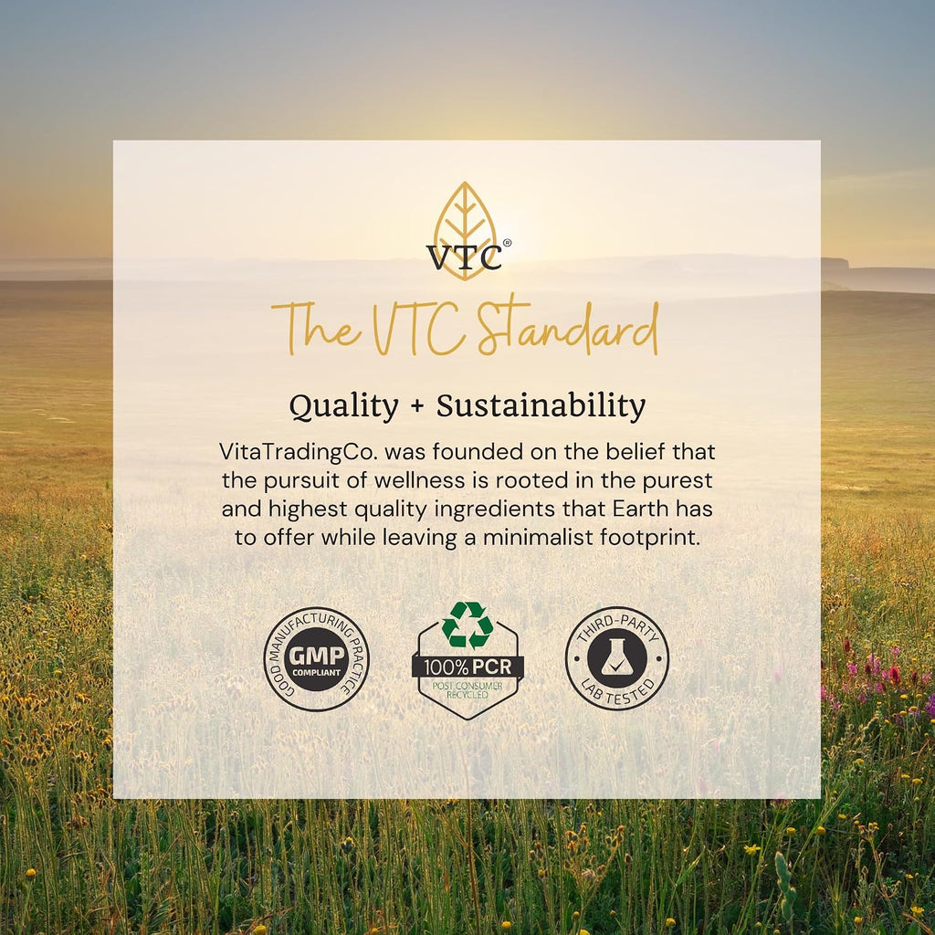 VTC VitaTradingCo. Cortisol Stress Complex | Mezcla de Hongos y Hierbas Adaptogénicas | con Relora y Ashwagandha Estudiados Clínicamente | Apoyo Adrenal y Anímico | 90 Cápsulas Veganas
