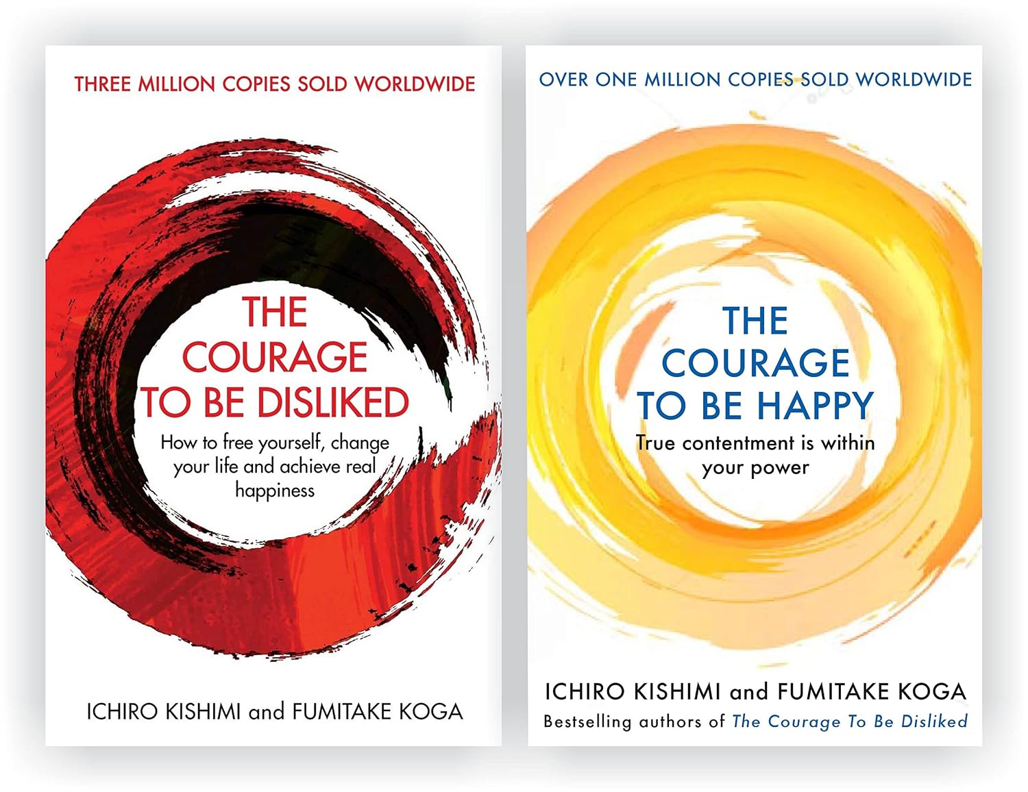 Ichiro Kishimi 2 Books Collection Set (The Courage to be Happy, The Courage To Be Disliked)