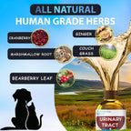 EDUZEBRA Gotas para la Salud Urinaria de Perros y Gatos – Suplemento Herbal Natural con Arándano Rojo