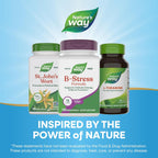 Nature's Way B-Stress Formula - Complejo de Vitaminas B con Vitamina C, B12, B6 y más - 100 Cápsulas Veganas