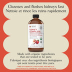 Complete Natural Products Kidney Complete - Líquido Orgánico de 240 ml con Vinagre de Manzana, Limón y Chanca Piedra