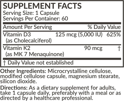 Futurebiotics Vitamina D3 y K2 MK-7 - 5000 – La vitamina K contribuye a la coagulación sanguínea normal y al – Image 8