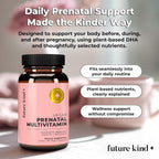 Future Kind Vitamina Prenatal - Embarazo, Lactancia y Bienestar con DHA y L-Metilfolato - Suplemento de Folato para Mujeres con Vitamina D, E, Hierro, Omega-3 y Biotina (60 Cápsulas)