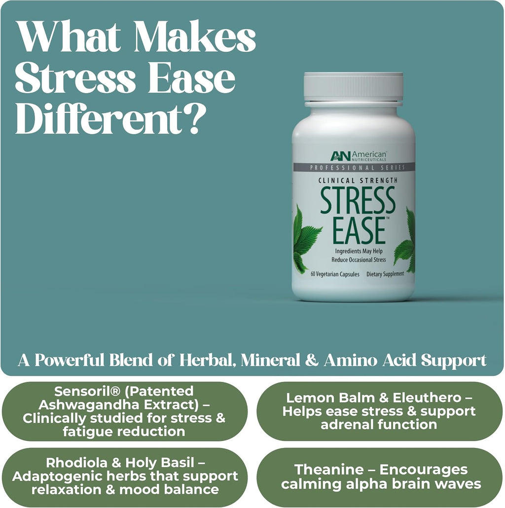 American Nutriceuticals Stress Ease - Suplemento de L-teanina