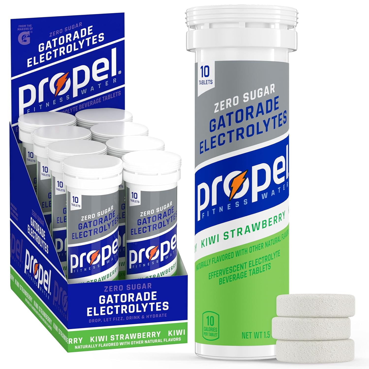 Propel Immune Support Tabletas, Limón Mora, 80 Comprimidos