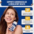 Nature's Nectar Nattokinasa Orgánica 250mg - Doble Concentración 5000 FU - Apoya la Salud Cardiovascular y Circulación Sanguínea - 90 Cápsulas