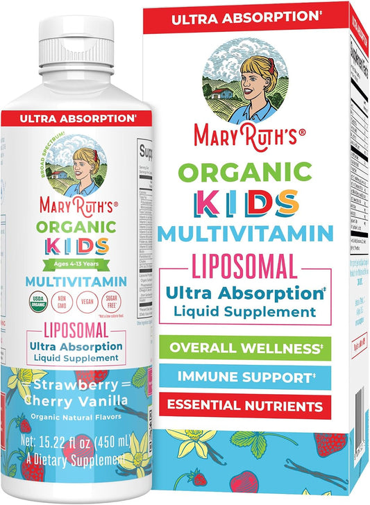MaryRuth's Multivitamínico Orgánico para Niños con Liposomas, 450 ml