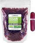 XPRS Nutra Cápsulas Vacías Tamaño 00 - 1000 Unidades - Cápsulas Veganas - Cápsulas Vegetarianas para Rellenar - Píldoras Vegetales (Zanahoria Morada)