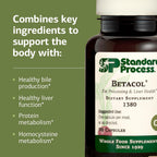 Standard Process Betacol - Liver Support with Niacin and Vitamin B6 - 90 Capsules