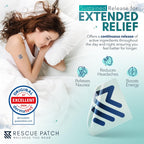 Rescue Patch – Parches de Vitalidad y Energía Matutina – Día y Noche con B1 y Glutatión – 12 Parches