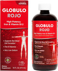 Globulo Rojo Suplemento de Hierro Líquido - Alta Potencia con Vitaminas B - Vegano - 473 ml