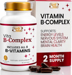 SIGNIFY NATURE VitaBComplex con Vitamina C y E - Complejo B para Mujeres y Hombres - 60 Cápsulas Blandas