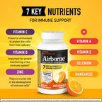 Airborne Citrus Chewable Tablets, 200 comprimidos masticables