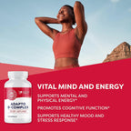 Vimergy Adapto B Complex – Complejo B con 8 Vitaminas B Activas, Rodiola y Espino Blanco – 120 Cápsulas