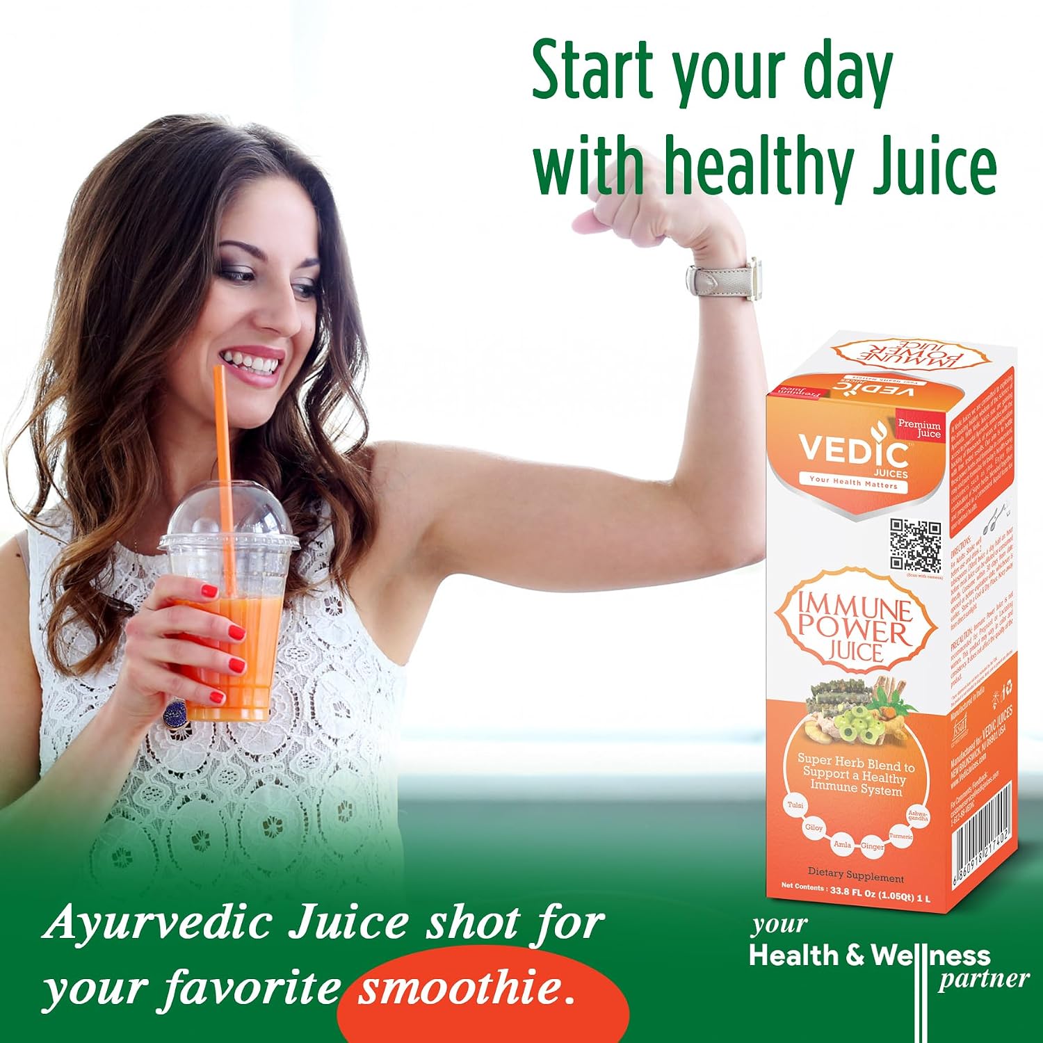 Vedic Immune Power Juice 1L - Mezcla Potente de Hierbas para la Inmunidad