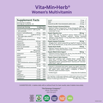 PURE SYNERGY Vita·Min·Herb for Women - – Defensas naturales : La vitamina D, el zinc y otros antioxidantes – Image 2