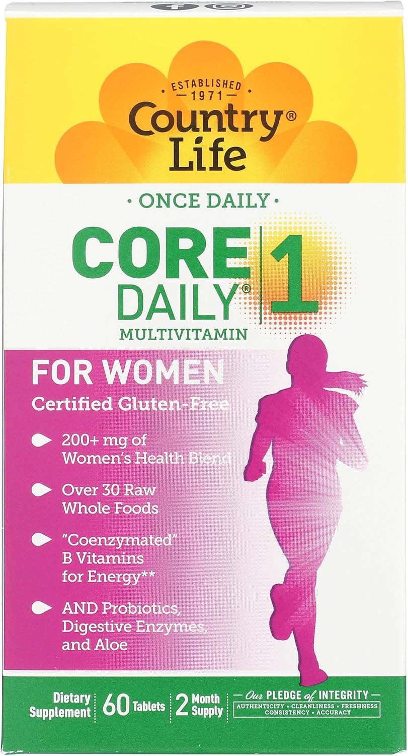 Country Life Multivitamin Women Core Daily 1, 60 Comprimidos