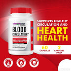 (2 Pack) Vitazenlabs Blood Support Plus, Fórmula de Máxima Potencia para Mantener Niveles Saludables, Fórmula Natural para Apoyar la Salud y el Bienestar General (120 Cápsulas)