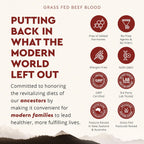 Ancestral Supplements Grass Fed Blood - Fórmula de Sangre, Hígado y Bazo, 500 mg, 180 Cápsulas