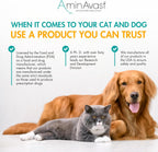 AminAvast Kidney Support Supplement for Cats and Small Dogs, 300mg – 60 Cápsulas (2-Pack)