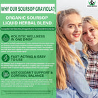 Vita letuo Soursop Drops - Suplemento Líquido Multivitamínico y Mineral con Soursop, Sea Moss, Black Seed Oil, Ashwagandha y Más (30 Dosis)