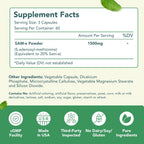 HealthyWayRx 1500mg SAM-e Suplemento de S-Adenosilmetionina - 60 Cápsulas