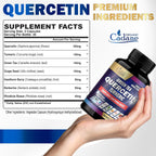 Organic Cadane Quercetin Suplemento Orgánico - 60 Cápsulas Superfood