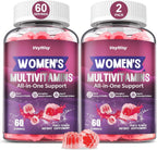 Veyttisy Multivitamínico Metilado Gummy para Mujer - Gominolas Multivitamínicas con Vitaminas A, C, D, E, Folato Metilado, Biotina, Complejo B, Hierro, CoQ10, Inositol - 120 uds