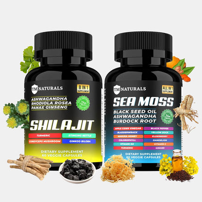 TM NATURALS Cápsulas de Sea Moss, Black Seed – Jengibre: Raíz con propiedades antiinflamatorias y digestivas. – Image 8