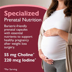 Celebrate Vitamins Multivitamínico Prenatal Bariátrico con Folato, Hierro, Yodo y Colina - 60 Cápsulas