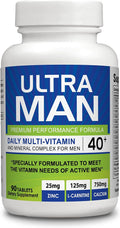 Ultra Man - Multivitamínico para Hombres - 90 Comprimidos - Fórmula Premium 100% Natural