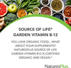 NaturesPlus Source of Life Garden Vitamin B12 - 60 Cápsulas (Pack de 2)