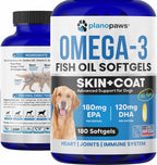 Planopaws Aceite de Pescado Omega 3 para Perros - 180 Cápsulas