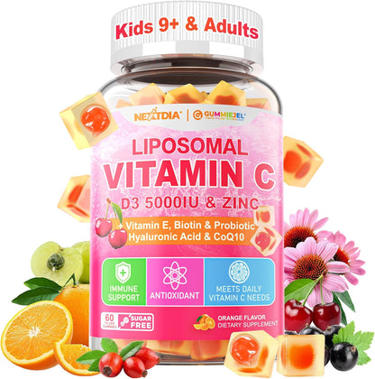 Gomitas Liposomales de Vitamina C 1000mg, D3 5000IU y Zinc - Pack de 2 – Image 9