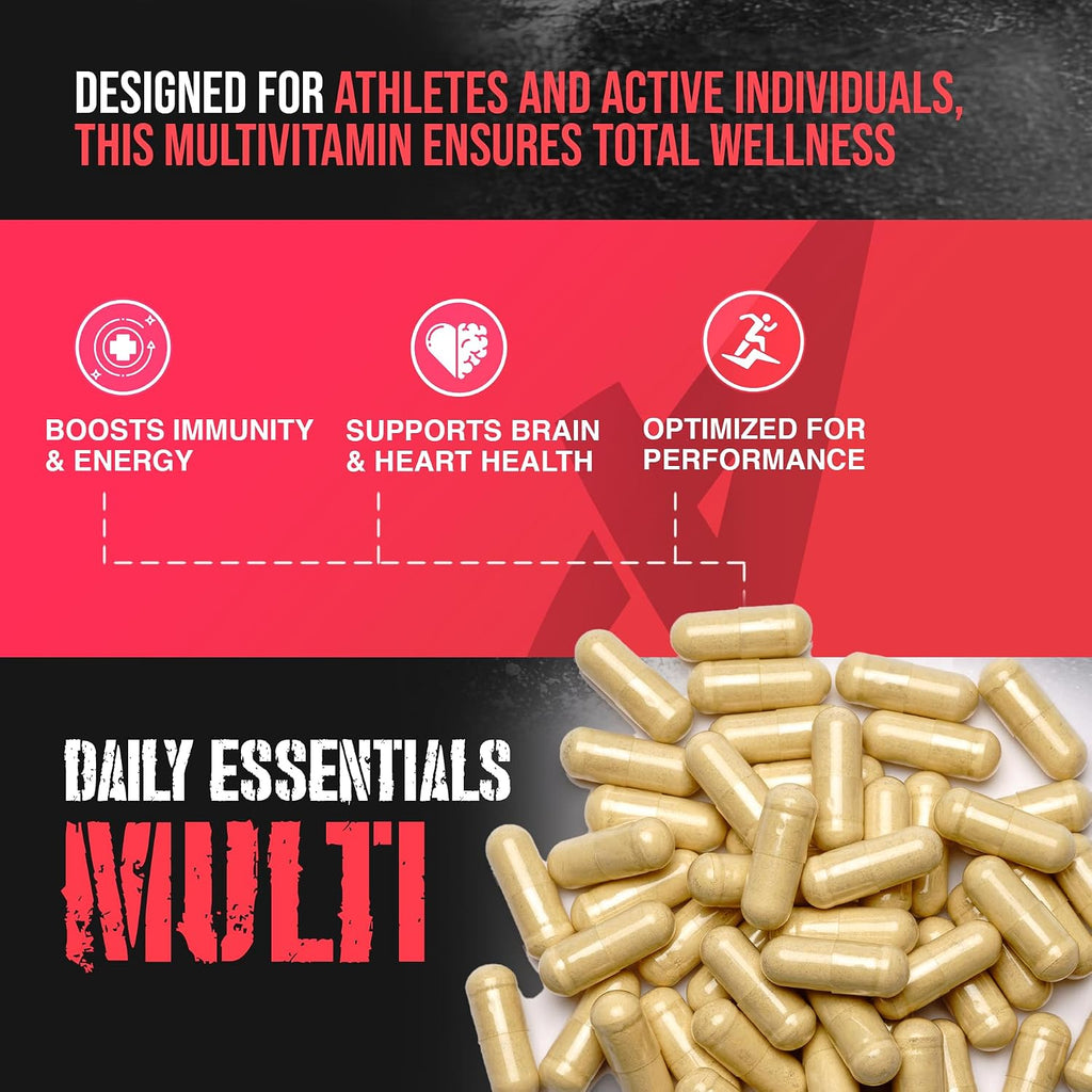 Apollon Nutrition Multivitamínico - Complejo Esencial de Vitaminas y Minerales con Minerales Quelados, Vitaminas B y Antioxidantes, 30 Dosis