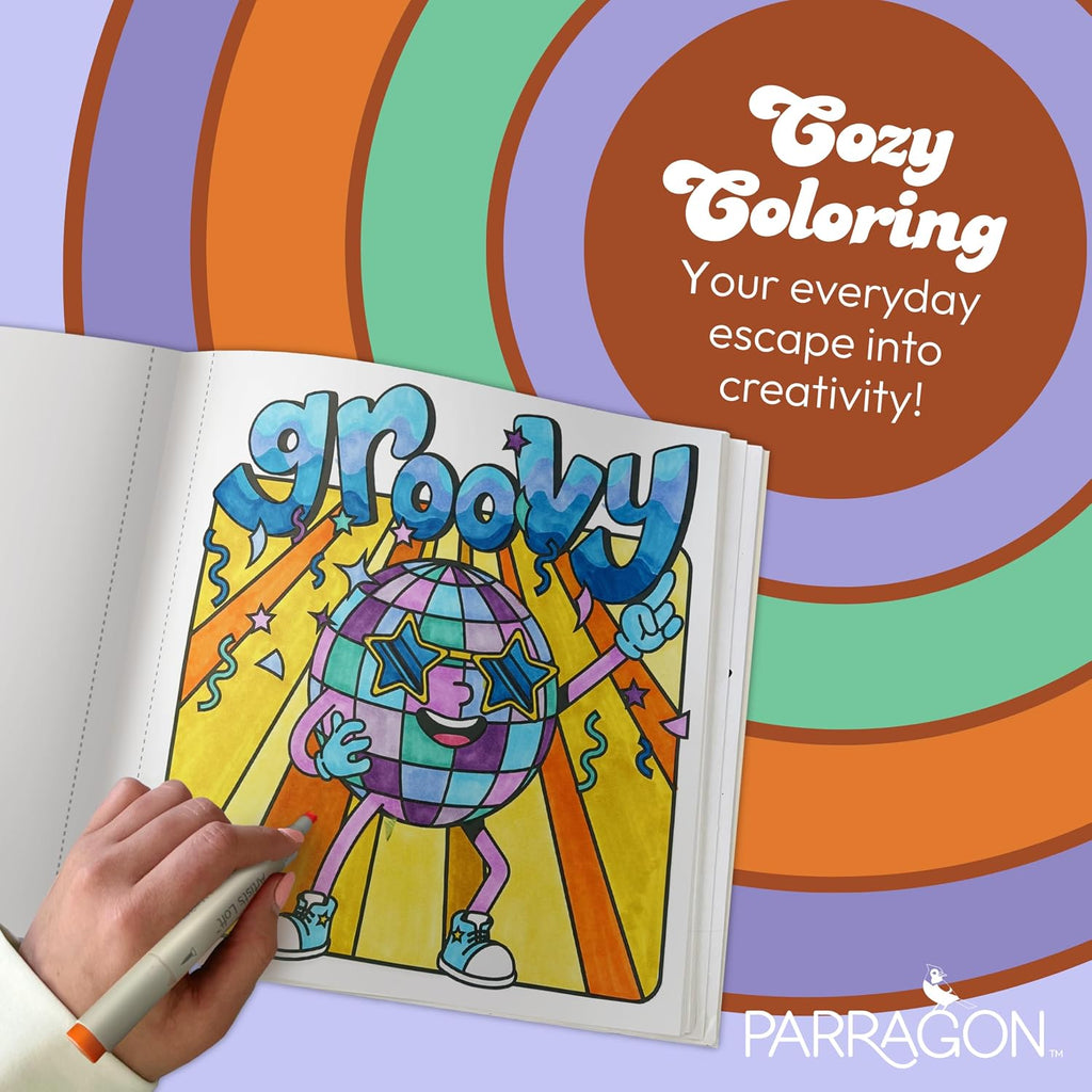 Cozy Coloring Good Vibes: Más de 50 Páginas Fáciles con Perforaciones para Colorear