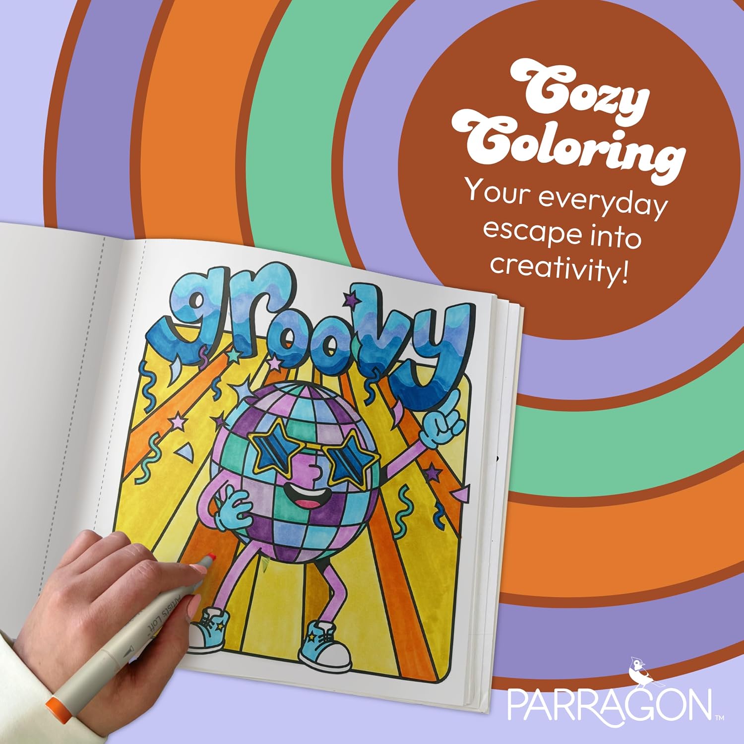 Cozy Coloring Good Vibes: Más de 50 Páginas Fáciles con Perforaciones para Colorear