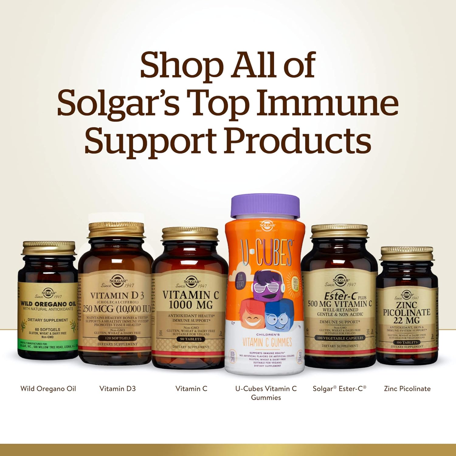 Solgar Ester-C Plus 1000 mg Vitamina C, 90 Comprimidos - Suave para el Estómago, No Ácido, Antioxidante y Apoyo Inmunológico - Sin Gluten, Vegano, Kosher