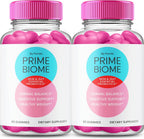 (2 Pack) Prime Biome Gummies - Suplemento para la Piel y el Intestino