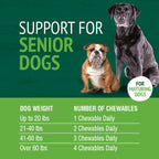 Petnc Senior Multi Chewables (60 comprimibles) - Multivitamínico y mineral para perros mayores, sabor a hígado