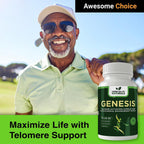 Genesis Telomere – Fórmula Celular con Telos95® y CoQ10 | 30 Cápsulas
