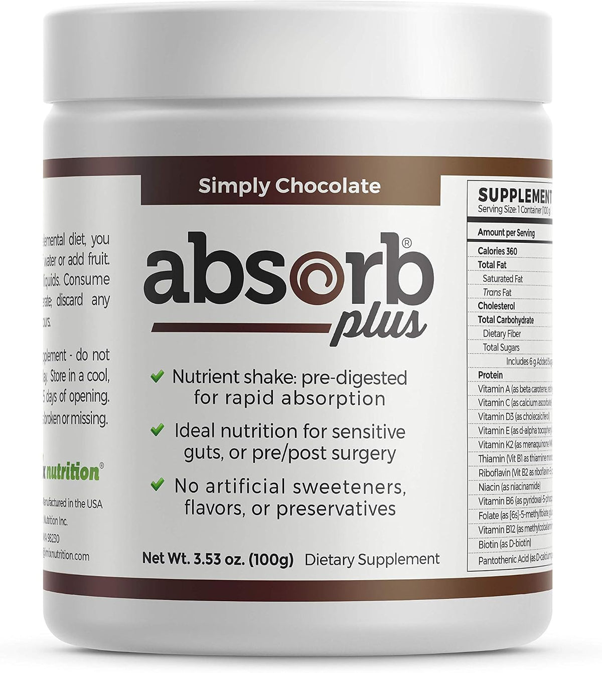 Isolate Protein - Diet Supplement for Improved Gut Health, Extra Nutritional Support, Non-GMO, Gluten-Free, Lactose-Free, – Image 1
