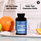 Vital Vitamins Multivitamínico para Hombres - Complejo con Aminoácidos Esenciales, Maca, Saw Palmetto, Vitaminas A, C, D3, E, B6, B12 y Zinc - 60 Cápsulas