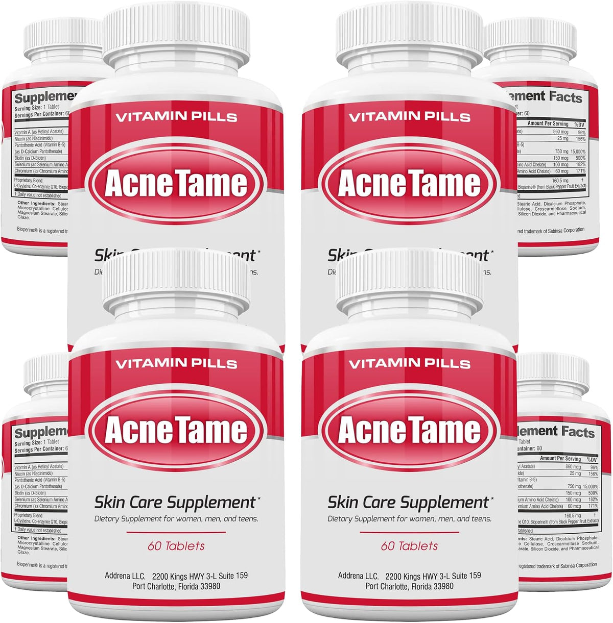 Acnetame Pastillas para el Acné - 240 Comprimidos - görsel 1