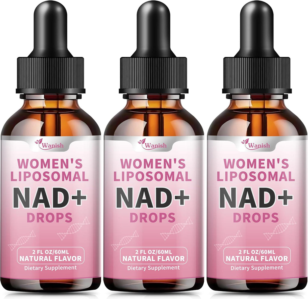 Wanish NAD Liposomal 500 mg – Nicotinamida para Mujeres, Vegano, Sin Azúcar
